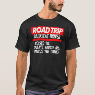 Backseat Driver Licensed Passenger Sarcastic Men T-Shirt