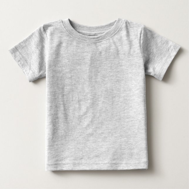 Backside Gray & Red Baby | Sports Jersey Design Baby T-Shirt (Front)