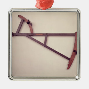 Backstaff, 18th century metal ornament