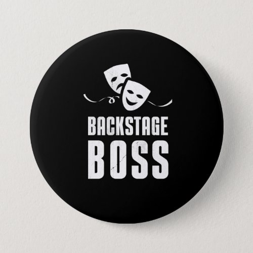 Backstage Boss Theatre Stagehand Crew Button