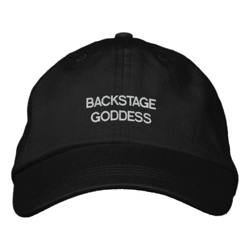 Backstage Goddess Embroidered Baseball Hat