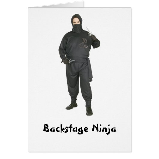 Backstage Ninja Cards (Front)