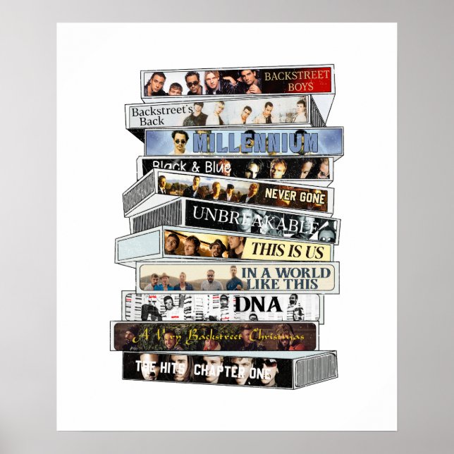 Backstreet Boys Cassette Tape Poster (Front)