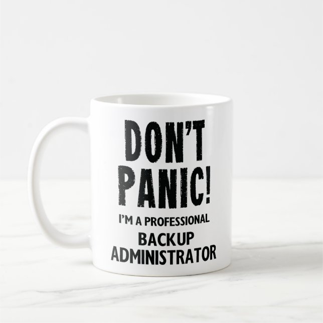 Backup Administrator Coffee Mug (Left)