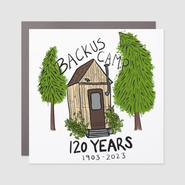 Backus Reunion Square Magnet (Front)