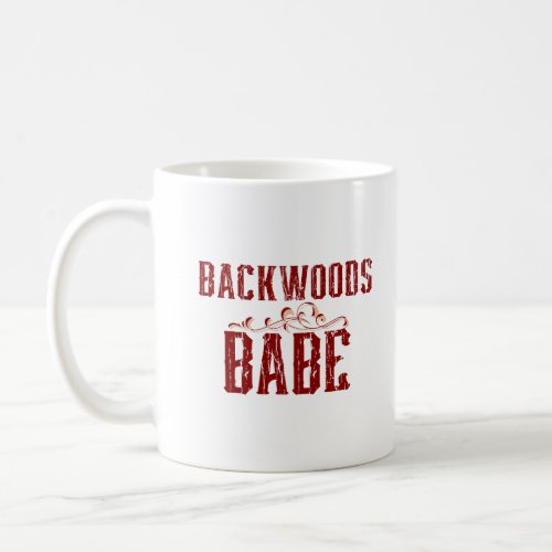 Backwoods Babe Typography Coffee Mug