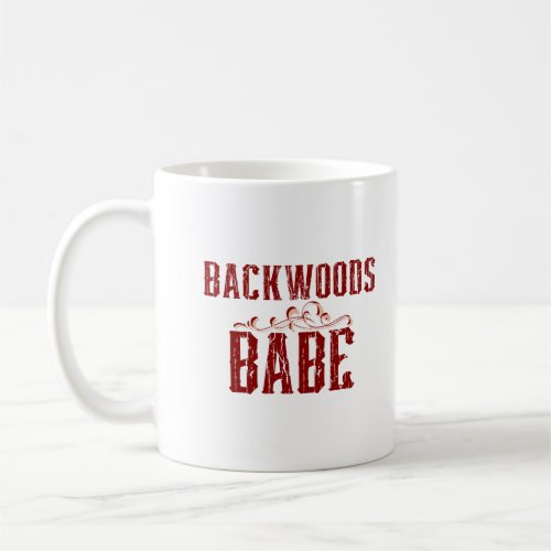 Backwoods Babe Typography Coffee Mug