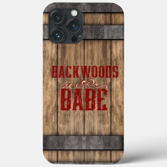 Backwoods Babe Whiskey Keg  Case-Mate iPhone Case (Back)