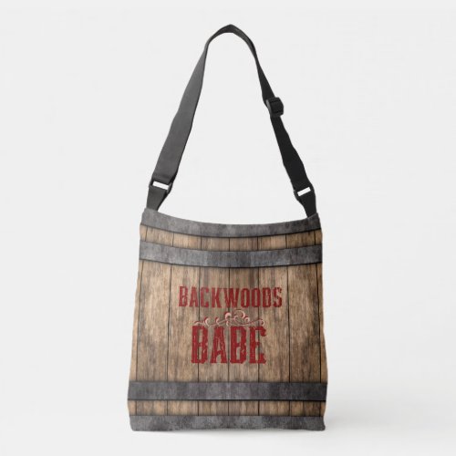 Backwoods Babe Whiskey Keg  Crossbody Bag