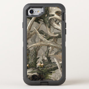 Backwoods forest deer skull OtterBox defender iPhone SE/8/7 case