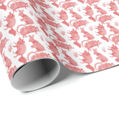 Backyard Animals Holiday Wrapping Paper