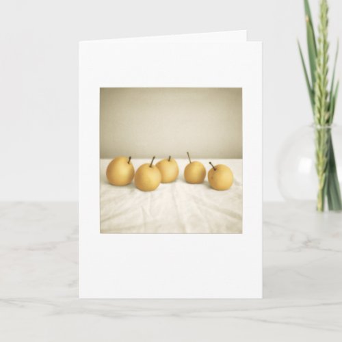 Backyard Asian Pears Still_Life Blank Greeting Card