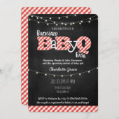 Backyard BaByQ Bash BBQ Baby Shower Invitation (Front/Back)