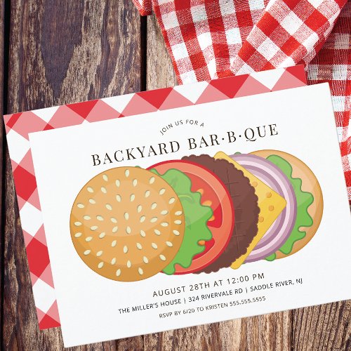 Backyard Barbecue  Invitation