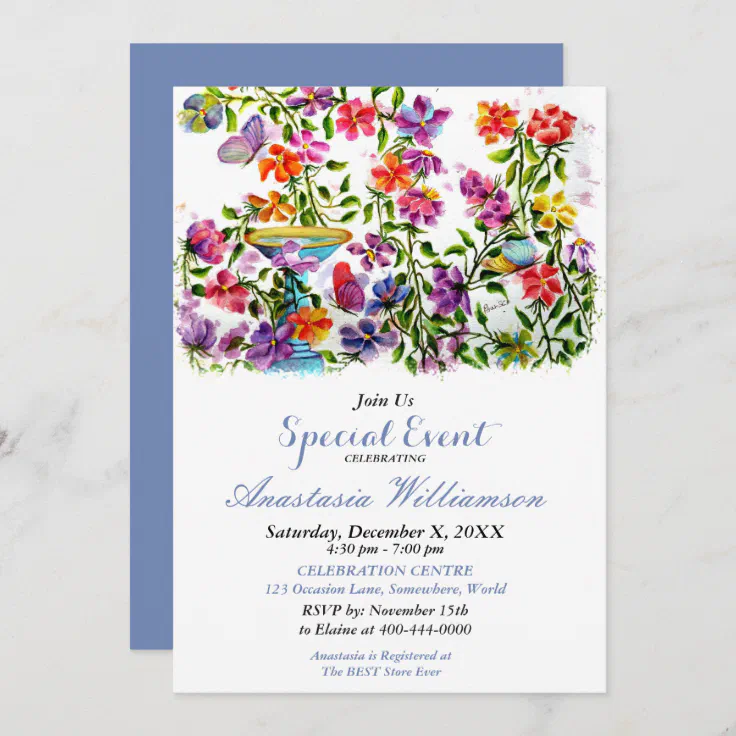 Backyard Bash Party Event Invite Zazzle