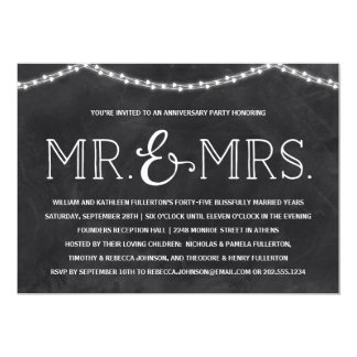 Backyard Bash | Rustic Anniversary Party Invitation