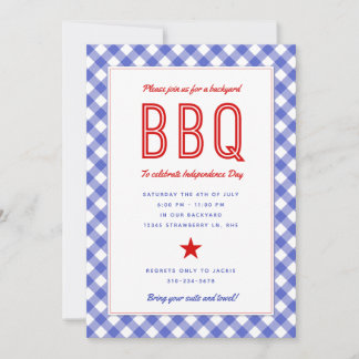 Backyard BBQ | 4th of July Party Invitation
