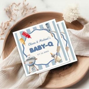 Backyard BBQ Baby Q Baby Shower Napkins