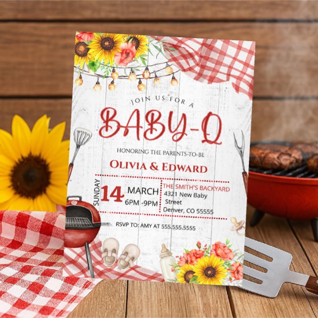 Backyard BBQ Baby Shower Invitation (Creator Uploaded)