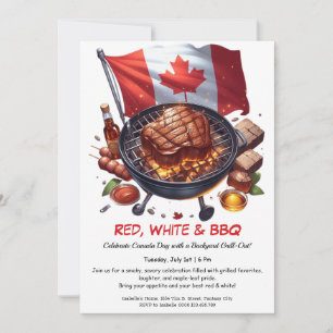 Backyard BBQ Bash Canada Day Invitation