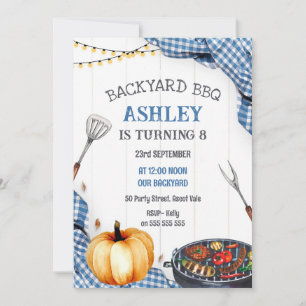 Backyard BBQ Birthday Party Invitation