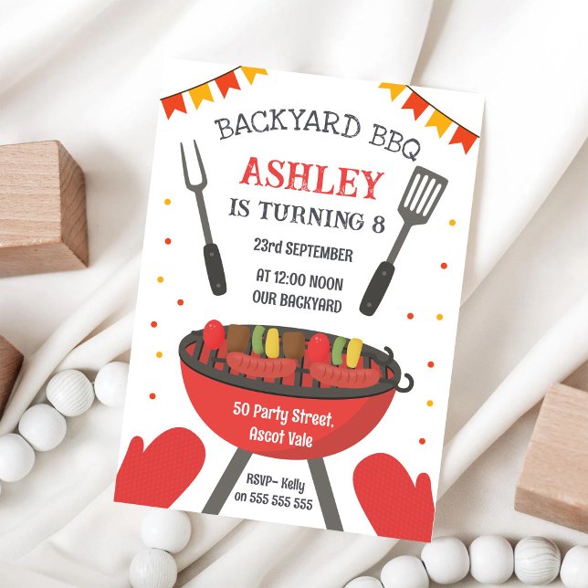 Backyard BBQ Birthday Party Invitation (Creator Uploaded)