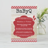 Backyard BBQ Couples Baby Shower Invitation (Standing Front)