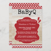 Backyard BBQ Couples Baby Shower Invitation (Front/Back)