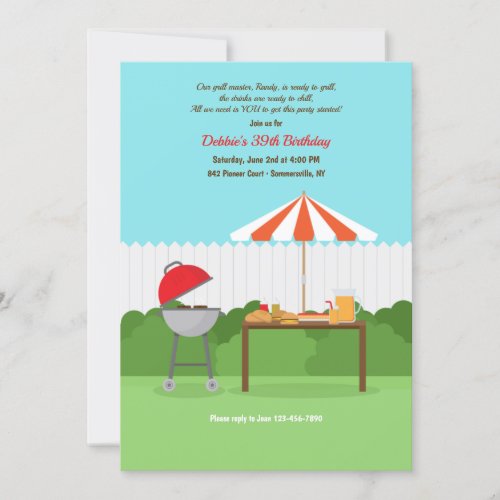 Backyard BBQ Invitation