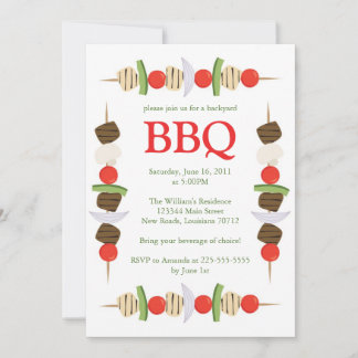 Backyard BBQ Invitation