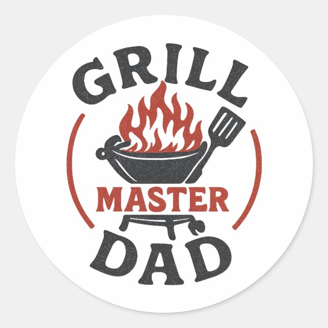 Backyard BBQ King Sticker (Front)