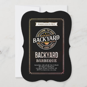 Backyard BBQ Party Invitation