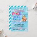 Backyard BBQ Pool Party Birthday Invitation | Zazzle
