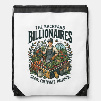 Backyard Billionaires Drawstring Backpack