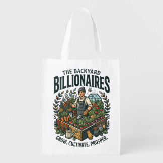 Backyard Billionaires Grocery Bag