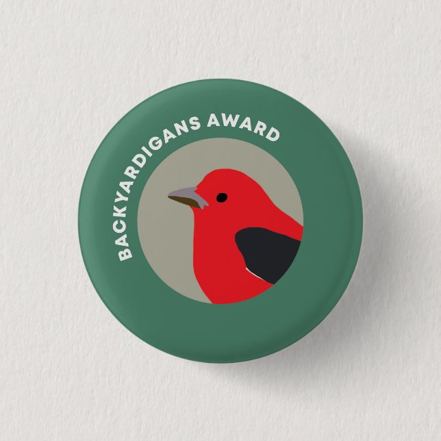Backyard Bird Award Button (Front)