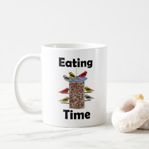Backyard Bird Feeder Eating Time Bird Lover Coffee Mug