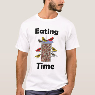 Backyard Bird Feeder Eating Time Bird Lover T-Shirt