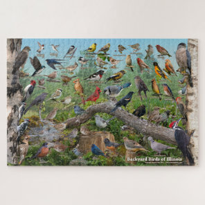 Backyard Birds of Illinois Jigsaw Puzzle