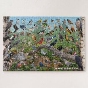 Backyard Birds of Illinois Jigsaw Puzzle