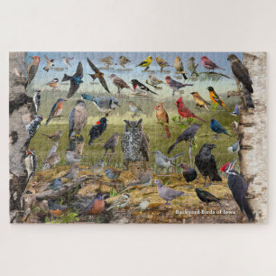Backyard Birds of Iowa Jigsaw Puzzle