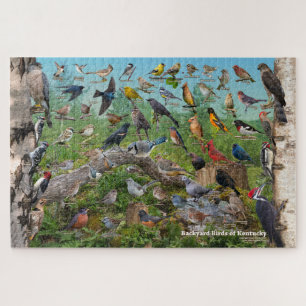 Backyard Birds of Kentucky Jigsaw Puzzle