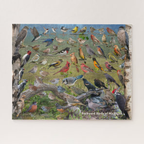 Backyard Birds of Michigan Jigsaw Puzzle