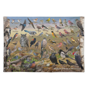 Backyard Birds of Minnesota Cloth Placemat