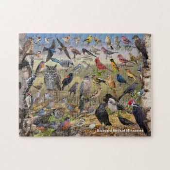 Backyard Birds Of Minnesota Jigsaw Puzzle by raincoastphoto at Zazzle