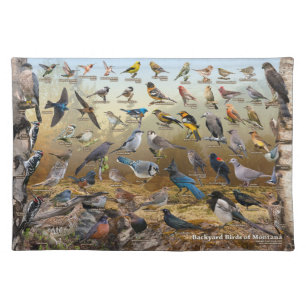 Backyard Birds of Montana Cloth Placemat