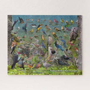 Backyard Birds of Western Oregon Jigsaw Puzzle
