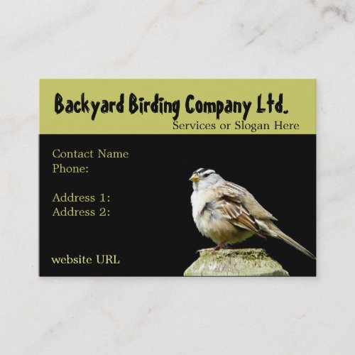 Backyard Birdwatching Supply Business Cards