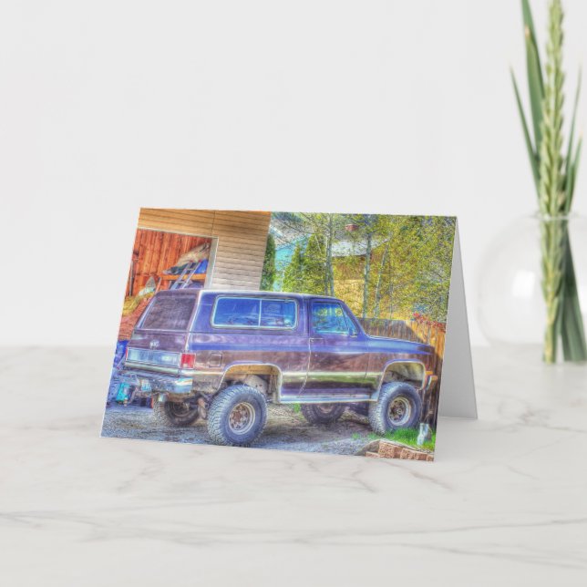 Backyard Blazin' - greeting card (Front)