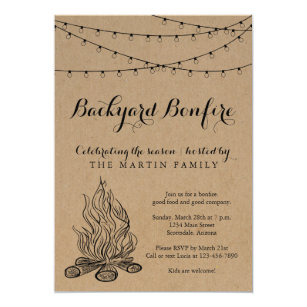 kraft paper invitations zazzle